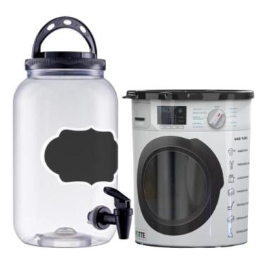 Imagem de Kit Lavanderia Pote Torneira 3,6L Amaciante Sabão Em Pó 2,1L - Bandeir