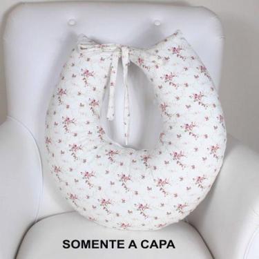 Imagem de Capa de Almofada Amamentação - NoBrand, Floral Ferrugem