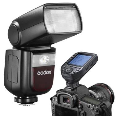 Imagem de Flash Speedlight Godox V860iiic Ttl Hss + Rádio Flash Godox Xproii - P