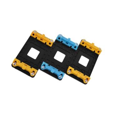 Imagem de VekAuto Suporte de suporte de ventilador de CPU base 3 peças amarelo azul para AMD AM2 AM2+ AM3 AM3+ FM1 acessórios automotivos