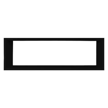 Imagem de Nicho Decorativo Colorido em Mdf Laqueado para Parede - 20x60x12cm Cor:PRETO;Tamanho:20X60X12 CM