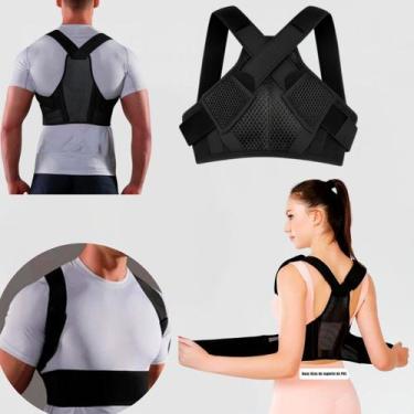 Imagem de Colete Corretor Postural Ergonômico Ajustável Para Coluna - Ortopédico