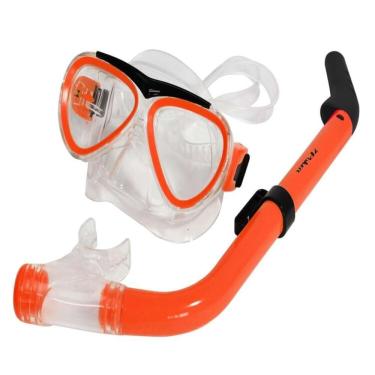 Imagem de Kit De Mergulho Infantil Poker Tinos - Laranja - U