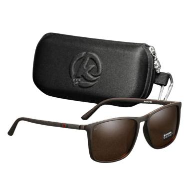 Imagem de Óculos De Sol Polarizados Ultraleve Com Estojo Marrom