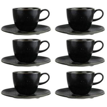 Imagem de Jogo 6 Xícaras de Chá Café 220ml Ryo Volcano Oxford Porcelanas