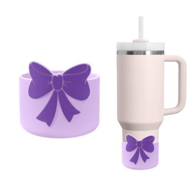 Imagem de AXMCCH Capa protetora de silicone para bota de 7,5 cm para Stanley Quencher H2.0 1,134 g e IceFlow Flip 567.0 g 850.5 g e hydroflask 340.2-680.4 g, tampa de manga inferior de garrafa antiderrapante