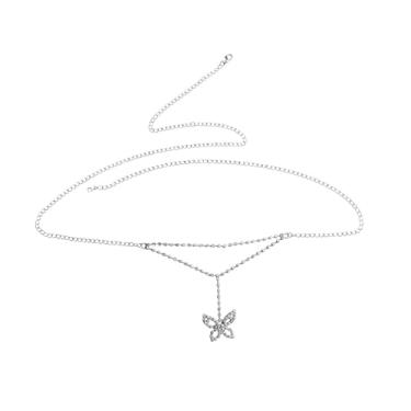 Imagem de Correntes de borboleta com strass na cintura para mulheres, moda, borboletas, borla, pendentes, berloque, cintos, correntes corporais, verão, praia, biquíni, acessórios, joias
