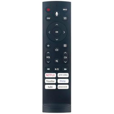 Imagem de Beyution Controle remoto de substituição de voz ERF3A90 compatível com Smart TV Hisense 55U6H 65U6H 75U6H 55A76K 75A76K 55U7G 65U7G 55U8G 65U8G 75U9DG 75U7G 55U78G 65U78G 75U78G 75U78G