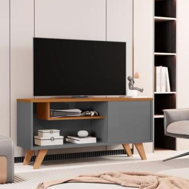 Imagem de Aparador Rack Para TV Ate 43P Bancada Sala Hellen - Diversas Cores - M