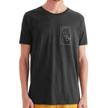 Imagem de Camiseta Reserva Masculina Cracked Screen Phone Preta, M/M