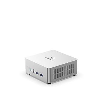 Imagem de MINISFORUM UN1245 Mini PC Intel Core i5-12450H (até 4,4 GHZ), mini computador 16GB DDR4 RAM 512GB M.2 Pcle 4.0 NVMe 2280 SSD, saída de tela tripla/HDMI 2.0+USB-C+DP, LAN RJ45 de 2,5 G, WiFi 6E, BT5.2