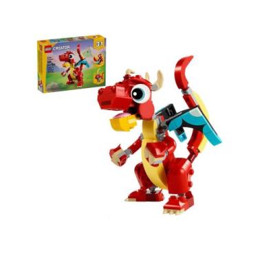 Imagem de LEGO Creator 3 em 1 Dragão Vermelho - 31145 149 Peças