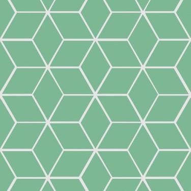 Imagem de Skyblur Papel de parede geométrico verde e branco papel de parede de contato moderno para armários e gavetas papel de parede autoadesivo removível para sala de estar quarto 44,5 x 260 cm