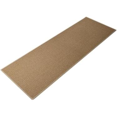 Imagem de O Tapete Berbere Natural Usa Material De Fibra Química, Tapete Interno, Tapete De Entrada, Tapete Antiderrapante, Tapete De Imitação De Juta Anti-derramamento, Beige, 50 * 70cm