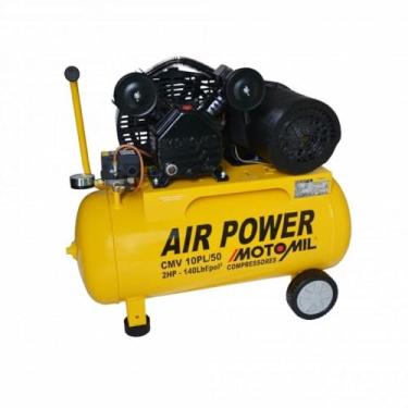 Imagem de Compressor Air Power Monofásico 220v 50l Cmv-10pl/50a Motomil