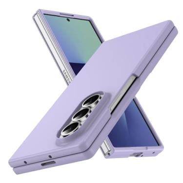 Imagem de CMYFUTNG Capa para Galaxy Z Fold 7 5G, leve, slim fit, proteção contra quedas, resistente à prova de choque, capa para Samsung Galaxy Z Fold 7 5G, capa protetora fina e rígida à prova de choque roxa 4
