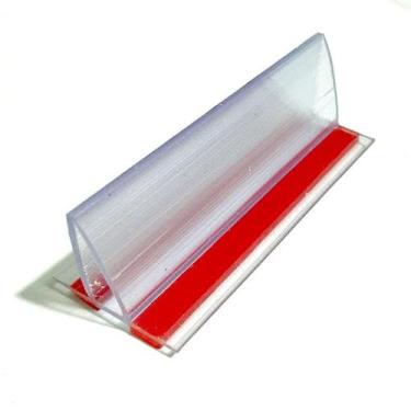 Imagem de Fixa placa 5 cm em pvc transparente com fita dupla face 3M VHB kit com