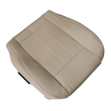 Imagem de Vigoraze Driver Bottom Capa de assento de substituição de couro perfurado Tan compatível com Chrysler Town & Country 2011 2012 2013 2014 2015 2016