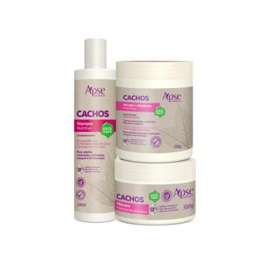 Imagem de Kit Apice Shampoo, Máscara E Ativador Cachos - Apse Cosmetics