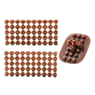 Imagem de Fancyes Carimbos de letras de, ferramentas de carimbo, ferramentas de cerâmica, mini carimbos de letras do alfabeto e números para bolo de chocolate,
