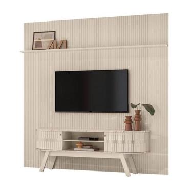 Imagem de Painel Piso Teto New Guaporé com Rack Bancada Valência New Laguna Cala