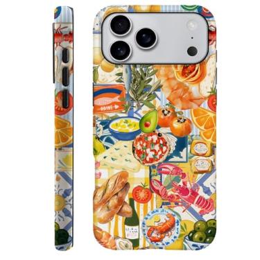 Imagem de DAIZAG Capa compatível com Z10MJ Pro Max, capa de proteção contra choque durável para meninas e mulheres, colagem comida peixe amarelo brilhante