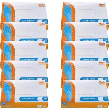 Imagem de Luva Descartável de Nitrilo Tam. P 1000 Unidades 12030 Medix