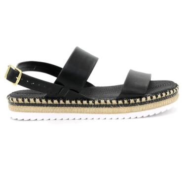 Imagem de Sandalia Moleca 5447.518 Salto Anabela Meia Pata Feminino