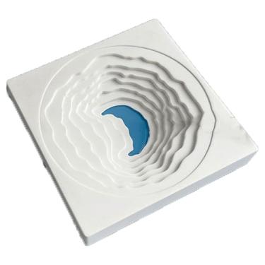 Imagem de Cinzeiro de cimento criativo cinzeiro de forma única ornamentos personalizados adequados para bar de hotel, sala de estar, quarto (branco/cinza)