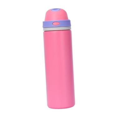 Imagem de Generic Garrafa térmica de aço inoxidável portátil para aniversários, família e amigos, mantém bebidas quentes, viagem, esportes, boca larga, Rosa, 750ml