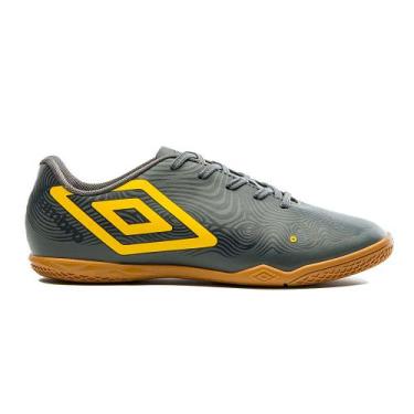 Imagem de Chuteira Umbro Orbit Futsal Grafite/Amarelo, 40