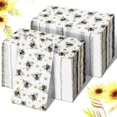Imagem de Toalha de mão descartável Karenhi Honey Bee 200 unidades de banheiro