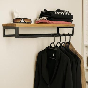 Imagem de Cabideiro Strassis Design SD-5012 Metal e Madeira Cor: Preto