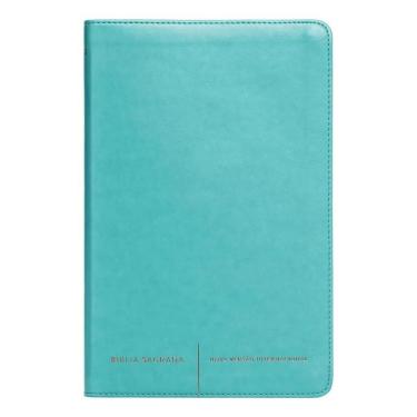 Imagem de Bíblia Sagrada Nvi Slim Luxo Verde Água Tiffany, De No