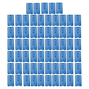 Imagem de kit 65 Placa Gelo Artificial Reutilizável Rígido 200ml Bolsa Térmica C
