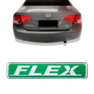 Imagem de Emblema Letreiro FLEX para CIVIC FIT CITY - SPORT INOX