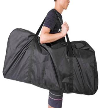 Imagem de Bolsa Mala Viagem Gigante Sacola Sacoleira Compras Mudanca Sacolao Grande Alça E Ziper Preta