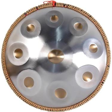 Imagem de Tambor De Mão, Conjuntos De Tambores De Aço 22 Polegadas 440hz/432hz Instrumentos De Percussão De Panela De Mão Com Bolsa De Transporte Para Adultos Desempenho Profissional, Silver, 22Inch 9Notes