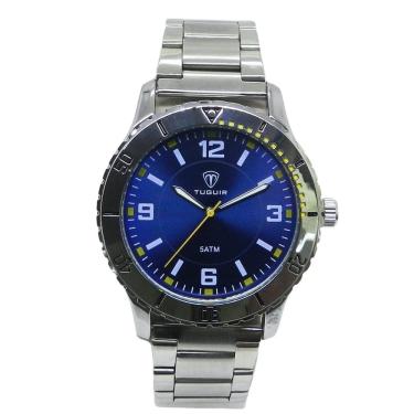 Imagem de Relógio Masculino Tuguir Analógico TG223-2C Prata e Azul