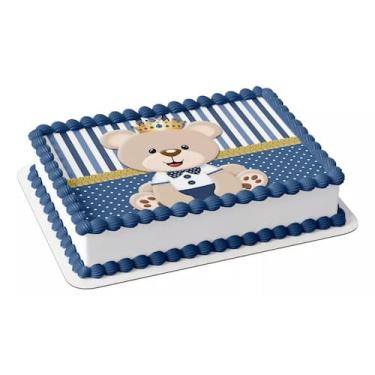 Imagem de Papel arroz para bolo aniversário festa comemoração chá de bebê ursinh