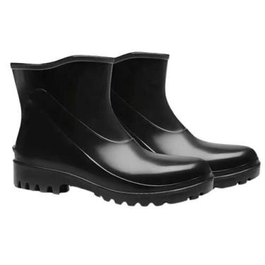 Imagem de Bota Borracha Galocha Impermeável Cano Curto Limpeza Bracol, Preto, 41