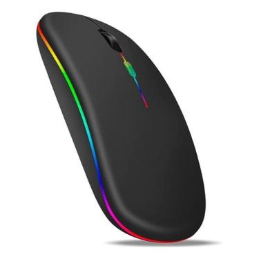 Imagem de Mouse Recarregável Bluetooth Sem Fio Led 2.4ghz - Peining