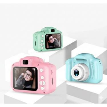 Imagem de Mini Câmera Fotográfica Infantil | Tela HD 2 Polegadas | Bateria Recarregável | Design Lúdico