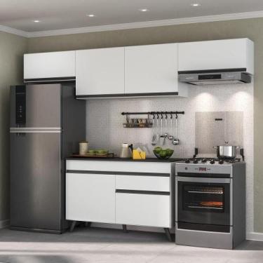 Imagem de Armário De Cozinha Compacta 4 Peças Veneza Branco - MULTIMOVEIS