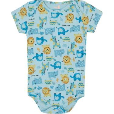 Imagem de Body mang curt bebe 12988 kiko e kika - Kiko baby, Azul, P