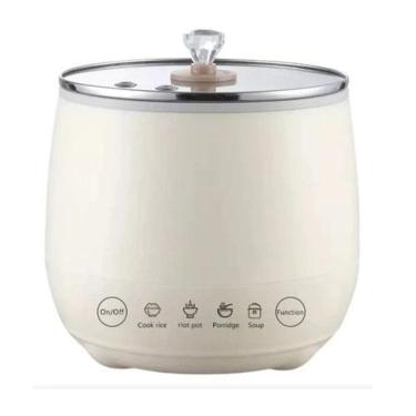 Imagem de Mini Panela Elétrica Arroz Multifuncional Cerâmica 1,8L 110V