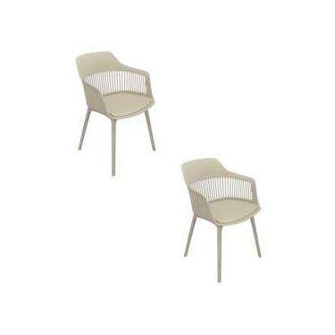 Imagem de Kit 2 Cadeiras de Jantar Estofada Marcela Montreal 140PP 2 Unidades Nu