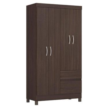 Imagem de Guarda Roupa Solteiro Lótus Café Touch - Demóbile