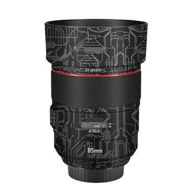 Imagem de Adesivo protetor para câmera EF 85 1,4 L Película de vinil para Canon EF 85 mm F1.4 L Acessórios de revestimento protetor (Circuit Titanium)