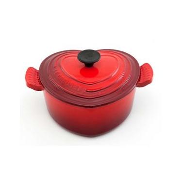 Imagem de Panela Coração 20 cm Vermelho Le Creuset